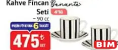 BENANTE KAHVE FİNCAN SETİ 4'LÜ 90 CC
